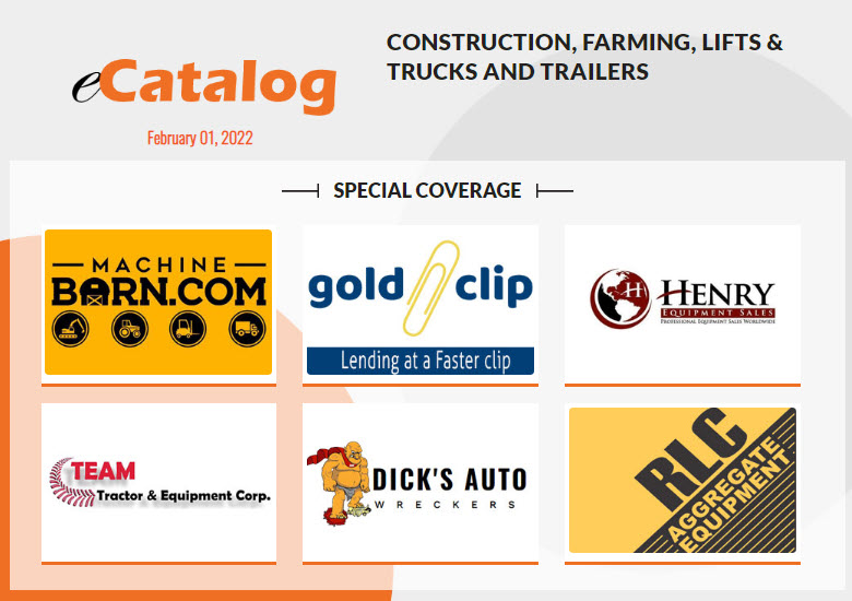Construction, Farming, Lifts & Trucks and Trailers - February 01, 2022