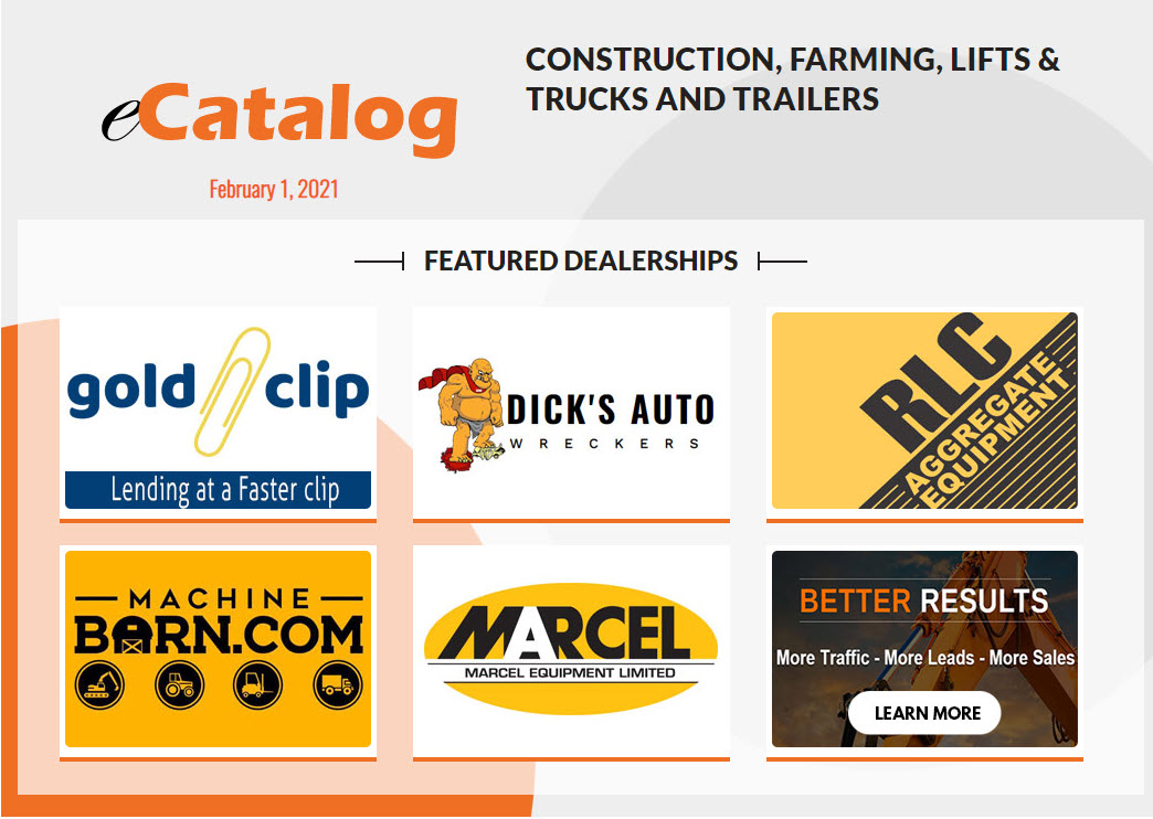 Construction, Farming, Lifts & Trucks and Trailers Catalog # 32 - February 1, 2021