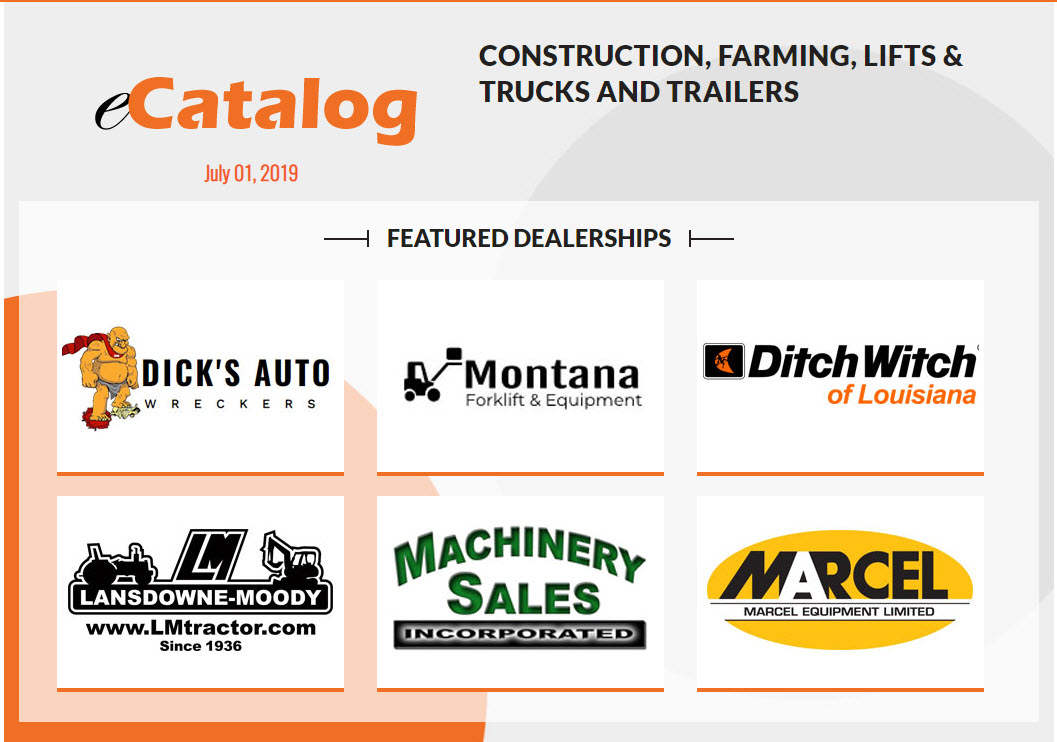 Construction, Farming, Lifts & Trucks and Trailers Catalog # 23 - July 01, 2019